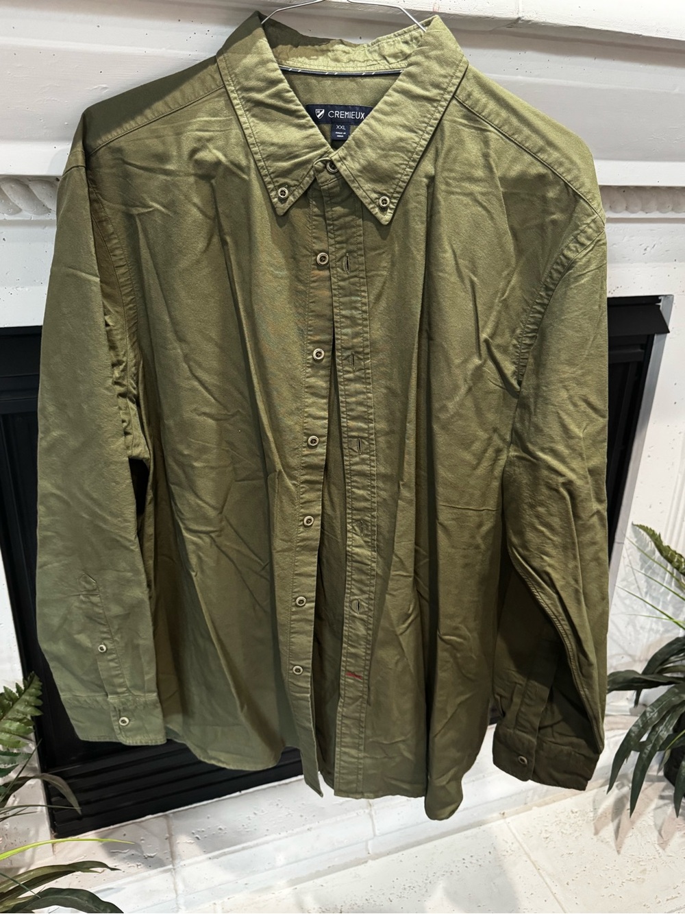 Daniel Cremieux Olive Button-Down Long Sleeve Shirt